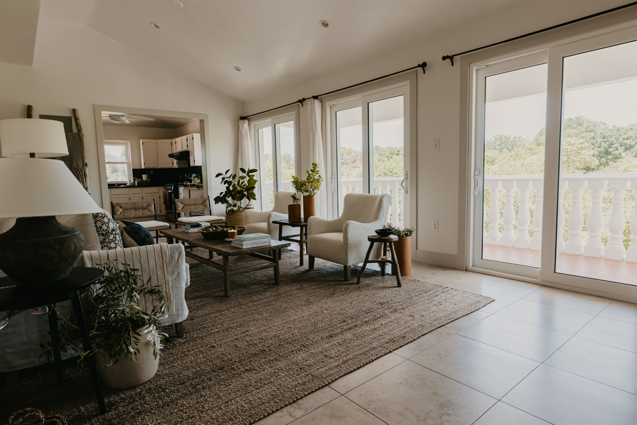 Inside the farm house